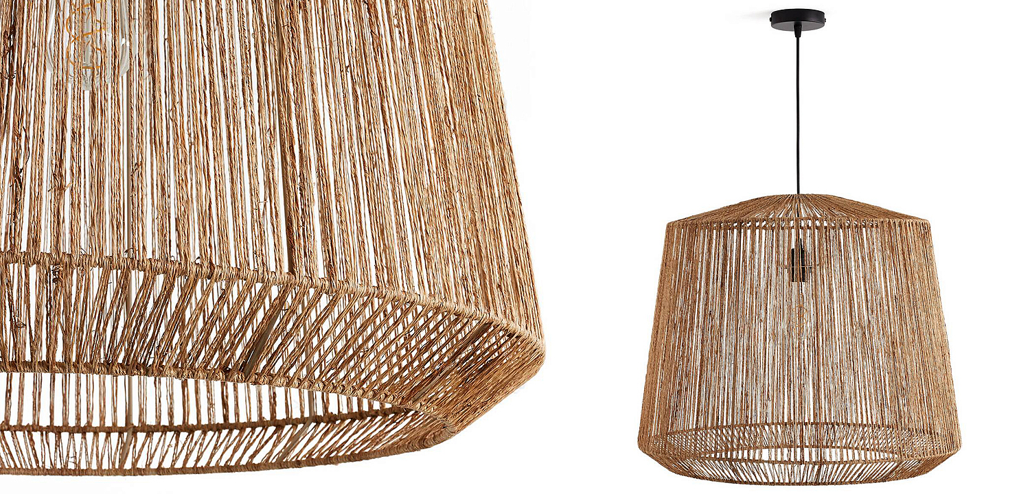 Подвесной светильник Signe Wicker Hemp Beige 59 Подвесной светильник Signe Wicker Hemp Beige 59 - Loft-Concept в Липецке