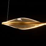 Люстра линейная с изогнутым плафоном Wave Line варинант исполнения - 7 | Loft Concept в Липецке