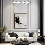 Настольная лампа светодиодная в сочетании двух разных фактур стекла Enchanting варинант исполнения - 3 | Loft Concept в Липецке