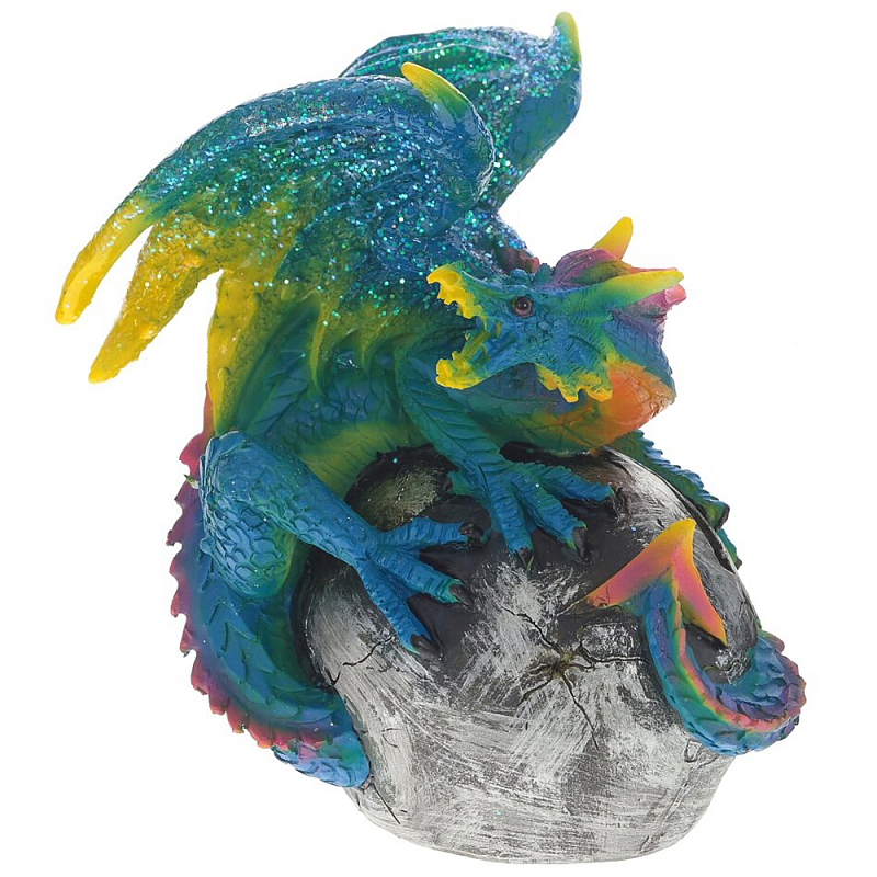 Декоративная статуэтка Дракон Blue Multicolor Dragon Statuette Мульти Синий Декоративная статуэтка Дракон Blue Multicolor Dragon Statuette Мульти Синий в Липецке | Loft Concept