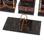 Настольный письменный набор из лемезита и змеевика с декором в виде Орла в подарочной упаковке Successful Leader варинант исполнения - 4 | Loft Concept в Липецке