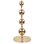 Торшер с плафонами из стеклянных шаров Pearls Suspension Gold Floor Lamp варинант исполнения - 3 | Loft Concept в Липецке