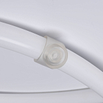 Люстра белого цвета с тремя изогнутыми светодиоидными плафонами Luke Lampco Tracer Lamp варинант исполнения - 6 | Loft Concept в Липецке