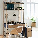 Вращающееся офисное кресло на колёсах Delwyn Chair White варинант исполнения - 5 | Loft Concept в Липецке