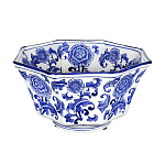 Чаша белая с синим цветочным узором Chino Dishes варинант исполнения - 1 | Loft Concept в Липецке