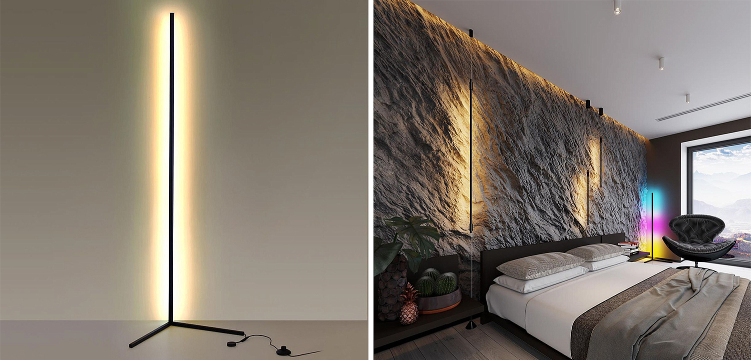 Торшер Trumpet Tube Black Angled Торшер Trumpet Tube Black Angled - Loft-Concept в Липецке