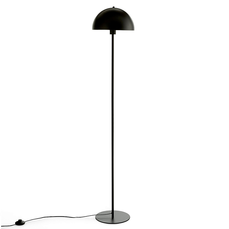 Торшер напольный из металла Dome of Light Black Черный Торшер напольный из металла Dome of Light Black Черный в Липецке | Loft Concept