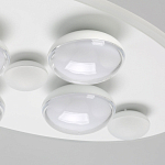 Потолочный светильник овальной формы белого цвета с 7-ю лампами Lunar Pebbles варинант исполнения - 5 | Loft Concept в Липецке