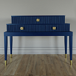 Премиальная Консоль с тремя ящиками Elsa Dreams Blue варинант исполнения - 3 | Loft Concept в Липецке