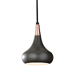  Подвесной светильник с каплевидным плафоном темного цвета Feiss варинант исполнения - 1 | Loft Concept в Липецке