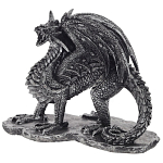 Декоративная статуэтка Дракон Dragon Black Silver Statuette варинант исполнения - 1 | Loft Concept в Липецке