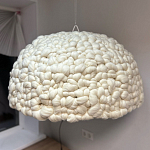 Вязаный подвесной светильник из шерсти Dome Wool Lamp  варинант исполнения - 2 | Loft Concept в Липецке