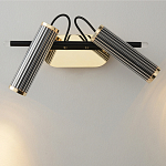 Бра с двумя цилиндрическими плафонами на магнитном креплении Bronze Concert варинант исполнения - 2 | Loft Concept в Липецке