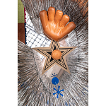 Дизайнерский ковер в виде звезды Poltronova Tappeto Stella Grey Navy Blue Rug варинант исполнения - 3 | Loft Concept в Липецке