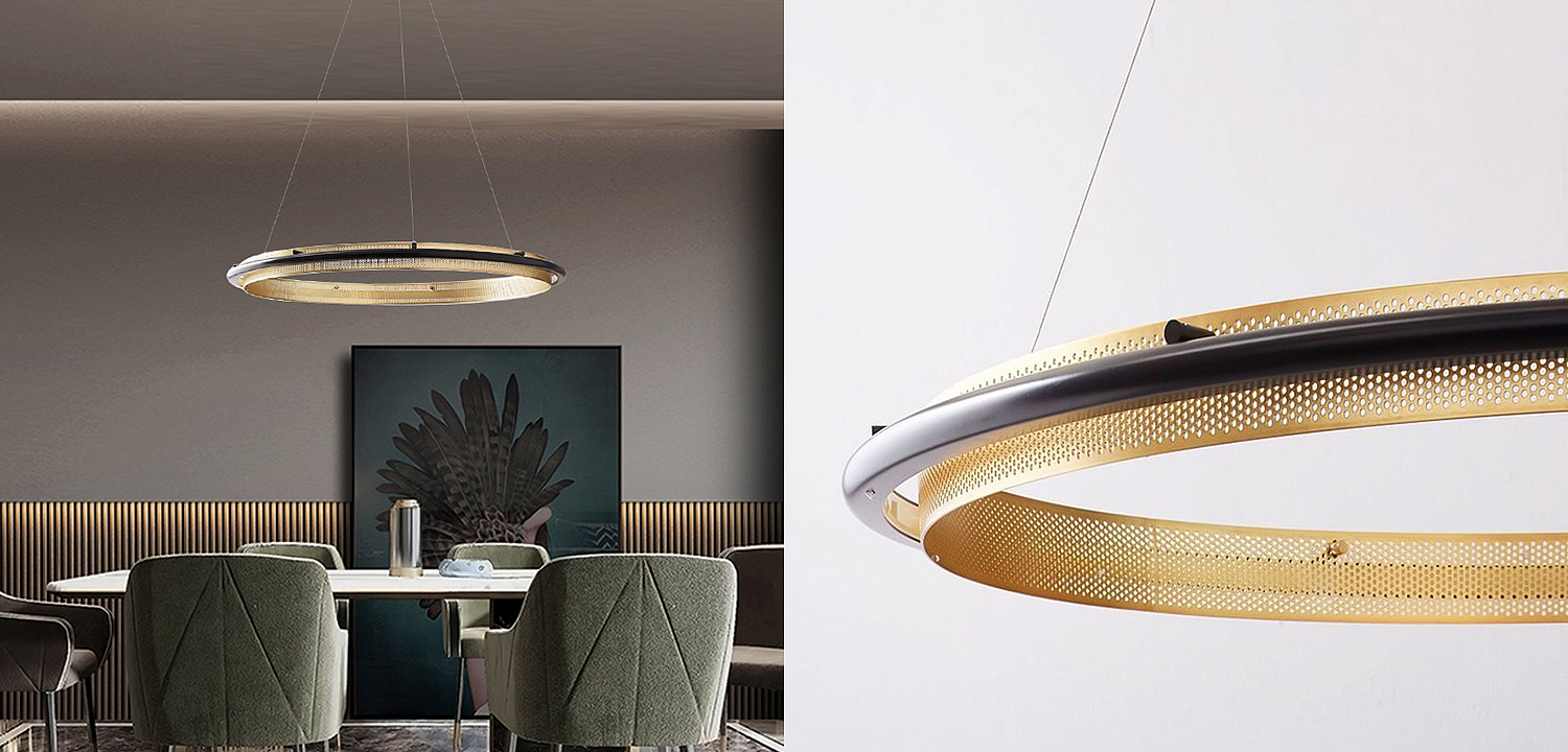 Люстра Gold ring horizontal pendant Люстра Gold ring horizontal pendant - Loft-Concept в Липецке