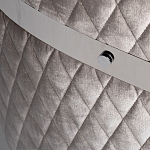 Стул серый велюровый со стеганной спинкой Focus on Convenience варинант исполнения - 3 | Loft Concept в Липецке