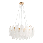 Люстра Mont Saint-Michel Золотая с Рельефным Стеклом варинант исполнения - 3 | Loft Concept в Липецке