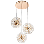 Подвесной светильник с 3-мя плафонами Crystal Dandelions Hanging Lamp варинант исполнения - 2 | Loft Concept в Липецке