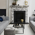 Комплект столиков с квадратными столешницами черные Black Table Combination варинант исполнения - 2 | Loft Concept в Липецке