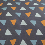 Постельное белье из сатина с принтом треугольники 150х200 см Triangular Dreams варинант исполнения - 3 | Loft Concept в Липецке