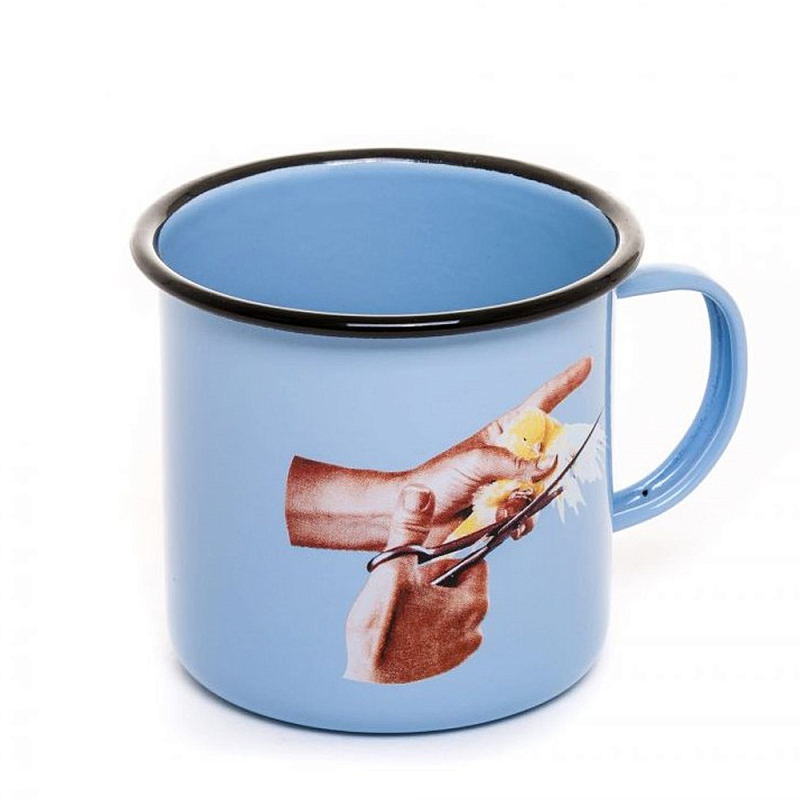 Кружка Seletti Mug Bird Голубой Коричневый Кружка Seletti Mug Bird Голубой Коричневый в Липецке | Loft Concept