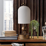 Настольная лампа в виде фонаря с белым фактурным абажуром Echoes of Light варинант исполнения - 3 | Loft Concept в Липецке