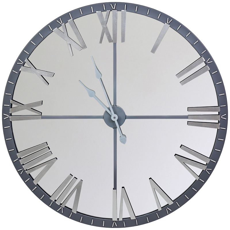 Часы настенные зеркальные с серебряным металлическим циферблатом Mirror Tower Clock Серебряный Зеркало Часы настенные зеркальные с серебряным металлическим циферблатом Mirror Tower Clock Серебряный Зеркало в Липецке | Loft Concept