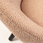 Кресло розовое с обивка из искусственного каракуля Iconic Creation варинант исполнения - 2 | Loft Concept в Липецке