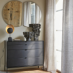 Комод из металла и кожи Guarin Chest of Drawers варинант исполнения - 6 | Loft Concept в Липецке
