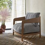 Кресло с каркасом из массива ясеня Deniaud Ash Grey Armchair варинант исполнения - 13 | Loft Concept в Липецке