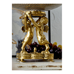 Чаша фарфоровая на двух бронзовых ангелах Eden Garden варинант исполнения - 5 | Loft Concept в Липецке
