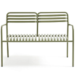 Скамья из алюминия Mack Metal Bench Green варинант исполнения - 2 | Loft Concept в Липецке