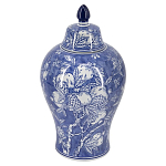 Ваза с крышкой в китайском стиле Гранатовое дерево Blooming Pomegranate варинант исполнения - 1 | Loft Concept в Липецке