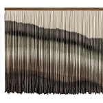 Пейзаж из нитей Макраме Wall decor Black and White Landscape варинант исполнения - 5 | Loft Concept в Липецке