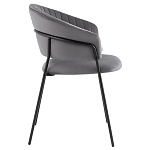 Стул в велюре серого цвета Horizon варинант исполнения - 3 | Loft Concept в Липецке