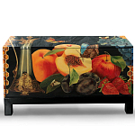 Комод чёрный с росписью Натюрморт Still life варинант исполнения - 1 | Loft Concept в Липецке