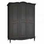 Шкаф черный из массива бука в стиле прованс Black Provence варинант исполнения - 2 | Loft Concept в Липецке