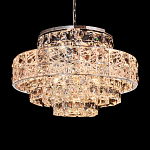 Люстра хрустальная в неоклассическом стиле на серебристом каркасе Majesty варинант исполнения - 2 | Loft Concept в Липецке