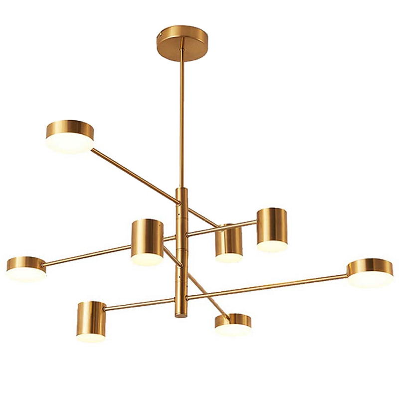 Светильник LED Lighting Gold 8 lampholders Золотой Светильник LED Lighting Gold 8 lampholders Золотой в Липецке | Loft Concept