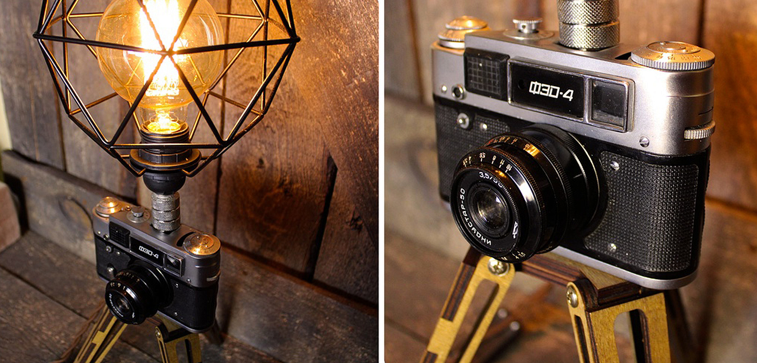 Настольная лампа Retro Camera Настольная лампа Retro Camera - Loft-Concept в Липецке