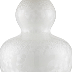 Настольная лампа фарфоровая с плиссированным конусовидным абажуром White Glaze варинант исполнения - 1 | Loft Concept в Липецке