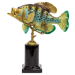 Статуэтка из фарфора в форме рыбы SEA Porcelain and Bronze варинант исполнения - 1 | Loft Concept в Липецке