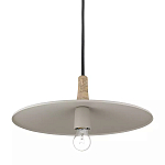 Подвесной светильник круглый в сочетании дерева и металла Space варинант исполнения - 3 | Loft Concept в Липецке