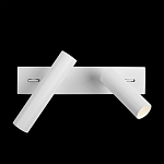 Бра с двумя цилиндрическими повортными спотами белого цвета Trumpet tube варинант исполнения - 7 | Loft Concept в Липецке