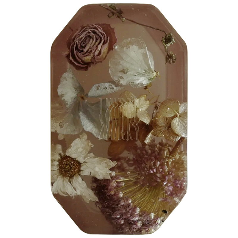 Шкатулка из эпоксидной смолы с цветами розовая Epoxy Resin Flowers Box Pink Розовый Шкатулка из эпоксидной смолы с цветами розовая Epoxy Resin Flowers Box Pink Розовый в Липецке | Loft Concept