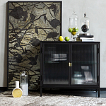 Сервант двухдверный с рифленым стеклом The Keeper варинант исполнения - 6 | Loft Concept в Липецке