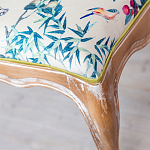 Банкетка из массива бука с цветочным принтом Beige Chinoiserie Garden Banquette варинант исполнения - 2 | Loft Concept в Липецке