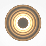 Бра круглое Soft Halo бежевый варинант исполнения - 2 | Loft Concept в Липецке