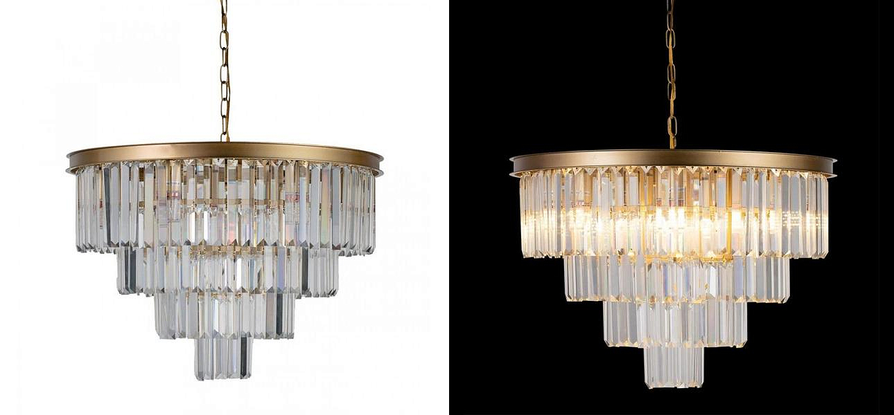 Круглая Люстра RH 1920s Odeon GOLD iron Four Layers Серое Прозрачное диаметр 60 см Круглая Люстра RH 1920s Odeon GOLD iron Four Layers Серое Прозрачное диаметр 60 см - Loft-Concept в Липецке