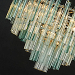 Дизайнерская люстра AQUA Blue Lagoon бирюзовое стекло несколько ярусов варинант исполнения - 2 | Loft Concept в Липецке